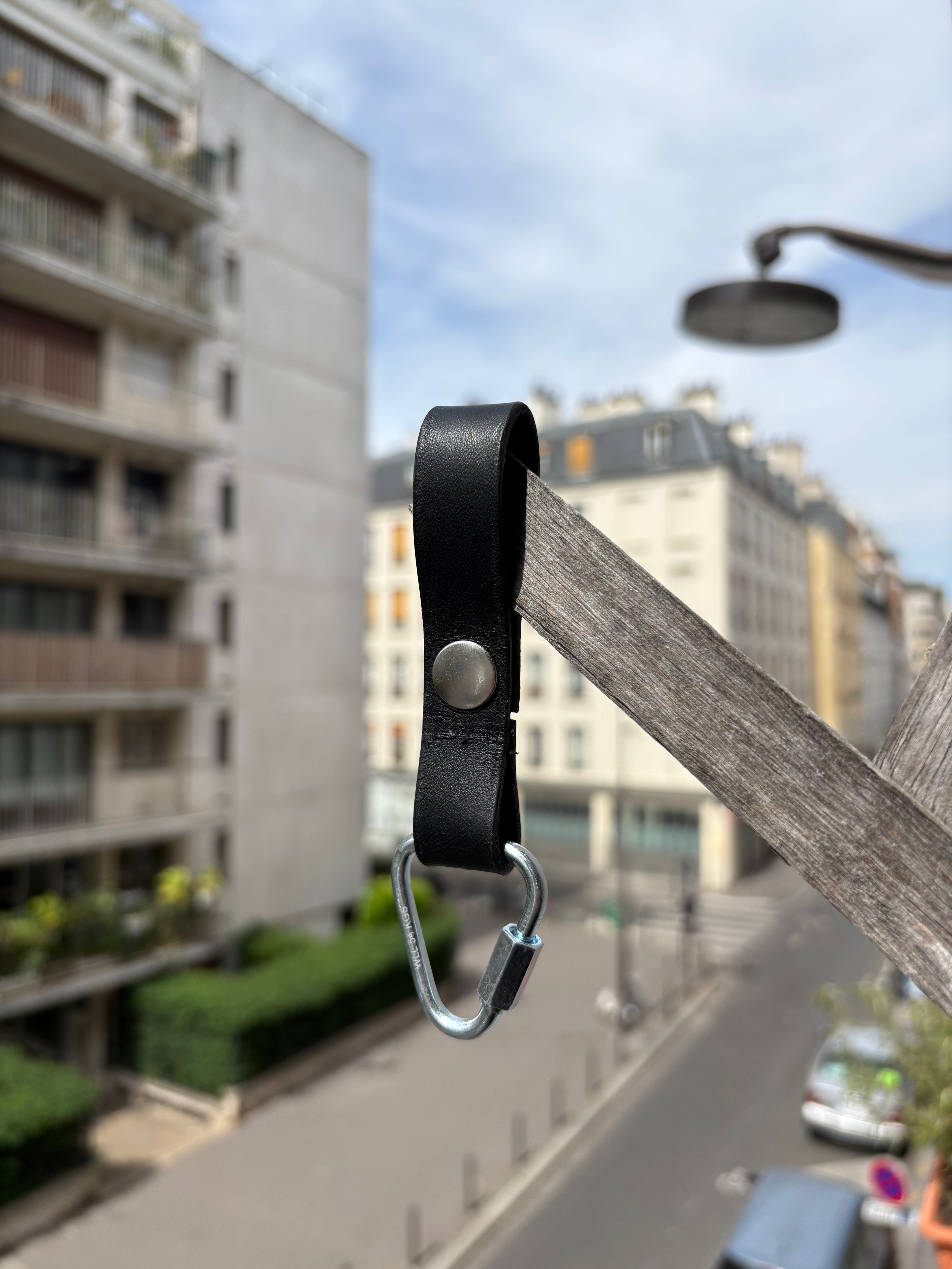Carabiner keychain - Noir